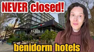 These HOTELS in Benidorm NEVER close - Always Busy! 😲🌴