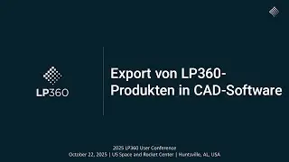 Export von LP360-Produkten in CAD-Software