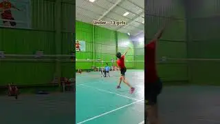 Under- 13 girls Quarterfinal jodhpur district tournament #badminton