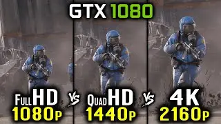 Rust - GTX 1080 - 1080p vs 1440p vs 2160p 4K Benchmark