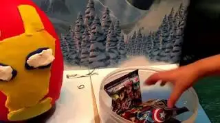 Captain America Iron Man Playdoh Egg Surprise! Playskool, marvel500, Disney mini, and imaginext