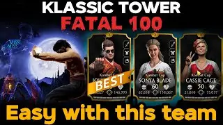 Klassic Tower Fatal 100 | Easy with GOLD Team and I got awesome reward | MK Mobile