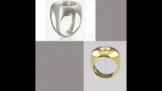Silver Ring Design with Revolve Technique Matrix & Rhino CAD Tutorial 💍✨