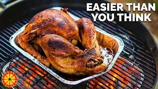 How To Make a Crispy Christmas Turkey in a Weber Kettle | Heat Beads BBQ
