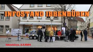 Infostand Ibbenb&uuml;ren, R&uuml;diger &uuml;ber die Situation der Bauern, Ibbenb&uuml;ren, 3.2.2024, Teil 1