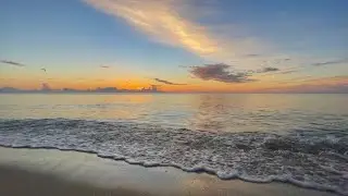 Peaceful sounds of Calm Ocean Waves for Relaxation & Sleep || Miami Beach Sunrise