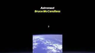 Bruce McCandless. He flew some 300 feet from the Shuttle... #space #astronaut
