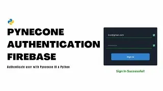Reflex Firebase Authentication with Python
