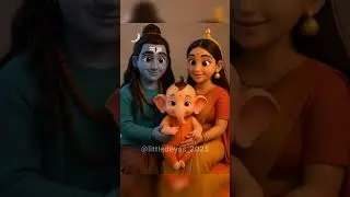 Divine Family Moment! #cartoon #shiva #parvati #trending #treanding #viral #love #kids #family #yt
