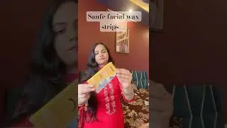 Sanfe face waxing strips✨#youtubeshorts#unboxing#dailyuploads#newparcel#waxstrips#facewax#strips#new