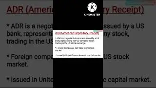 ADR || American Depository Receipt || NTA NET JRF || Paper 2 Commerce Business Finance #shorts