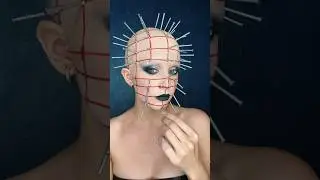 Hellraiser tutorial ⛓️#hellraiser #pinhead #makeuptransformation #makeuptutorial #makeup