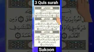 Don't skip This! Last 3 Quls for Daily production form jinn, Evil Eye & Magic #quran #qurantilawat
