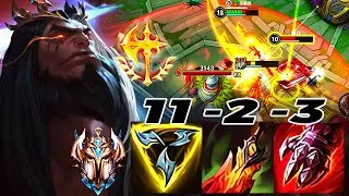 Wild Rift China Olaf Jungle - Broken Buff! 11Kill Trinity Force Max Carry Olaf Best Build Runes