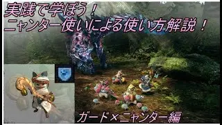 【MHXX配信切り抜き】ニャンター使いによるニャンターの使い方解説！「ガード×ニャンター編」