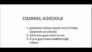 account schedule