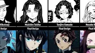 Early Character Designs In Demon Slayer
