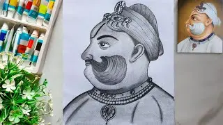 Maharaja Surajmal drawing/ How to draw Dada Surajmal/ Easy drawing Surajmal with pencil.