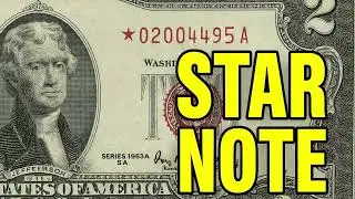 STAR NOTE $2 Bill! 1953 Red Seal Banknote Worth GOOD Money!