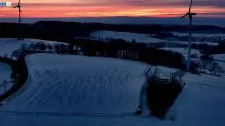 Sonnenuntergang bei Haubern 11 Januar 2026