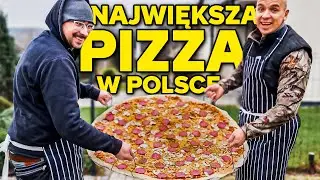PIZZA GIGANT robiona NA OGNISKU *100 CM!
