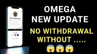 omega New Big Update || withdrawal without | Big News Crypto Coin App