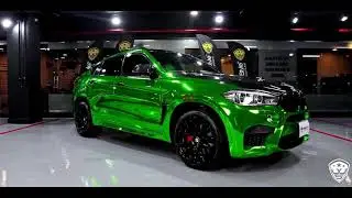 Bmw X6 - Green Chrome Full wrap