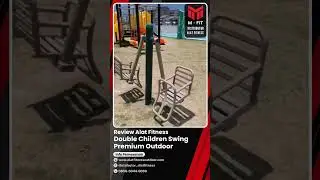 Review alat fitness outdoor DOUBLE CHILDREN SWING alat olahraga taman #alatfitnessoutdoor