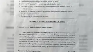AP 10th class English model paper 2020