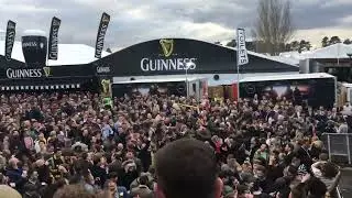 Guinness Village Cheltenham festival, 2020. Sweet Caroline!