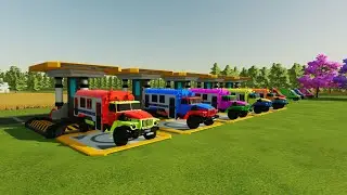 TRANSPORT WITH POLICE BIG COLORED IN FS 22 | Farming Simulator 22