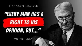 Bernard Baruch Quotes on Investing