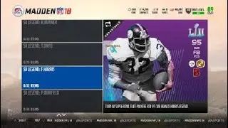 Madden NFL 18 SuperBowl solo challenge packs