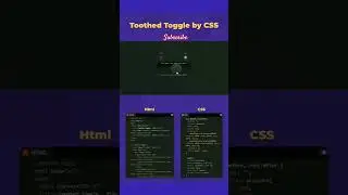 🔥Toggle In CSS | Toggle Switch #toggle #css #coding #webdevelopment #html