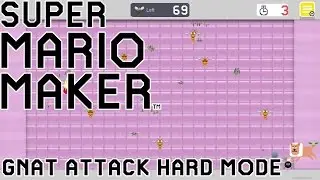 Super Mario Maker - Gnat Attack Hard Mode Fails...WHY!?