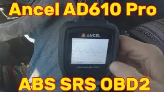 Сканер ANCEL AD610 PRO ABS SRS OBD2, прокачка ABS, двунаправленный, SAS, индикатор уровня масла, сброс EPB