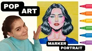 I Created Pop Art Portraits Using Only Markers