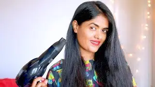 How To Blow Dry Your Hair  Straight At Home  || Step By Step || Sowbaraniya Ramesh