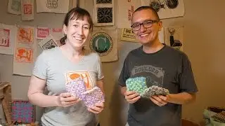Weaving with a continuous strand of fabric