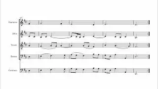 J.S. Bach Chorale - BWV 11 (Sheet Music)