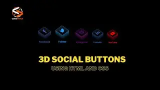 3D Social button using Html and CSS || Coding Tutorials