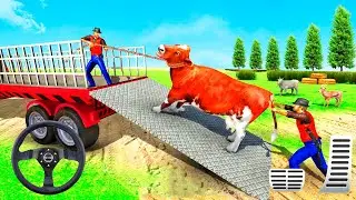 Farm Animal Game Simulator 2022 - Farm Animals Transport Truck Mountain | Android GamePlay