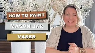 Pastel Painted Mason Jar Vases