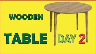 My first WOODEN TABLE PROJECT (hand tools only) // İlk AHŞAP MASA PROJEM(el aletleri) Day 2