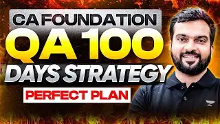 CA Foundation Jan 2026 | Quantitative Aptitude 100 Days Strategy Plan | Hitesh Parmar