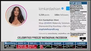 Bloomberg Technology | Celebrities Instagram Freeze to Stop Hate For Profit