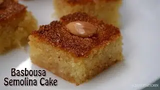 Basbousa Recipe / Middle Eastern semolina cake