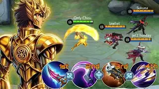 CHOU BUT I&rsquo;M TRYING  ONE SHOT BUILD PATTERN AND EMBLEM IN RANK 2025 | Mlbb Chou! | #mobilelegends 