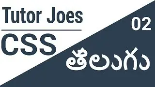 CSS Complete Tutorial from Scratch in Telugu  | #TJTELUGU | తెలుగు