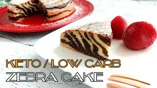 Keto / Low Carb / Gluten Free / Sugar Free / Zebra Cake